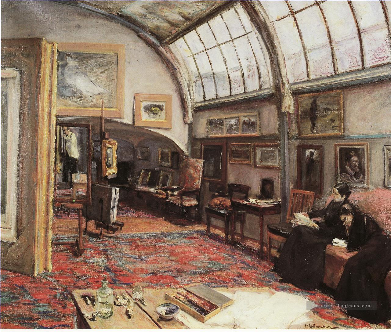 Das atelier des Kunstlers Max Liebermann impressionnisme allemand Peintures à l'huile